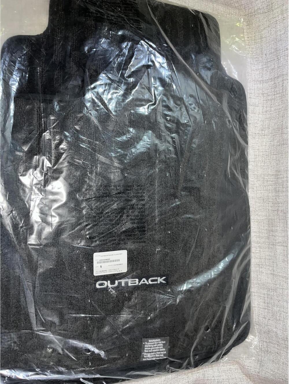 Subaru Outback 2022 Premium Factory Floor Mats (Set of 4) NIP